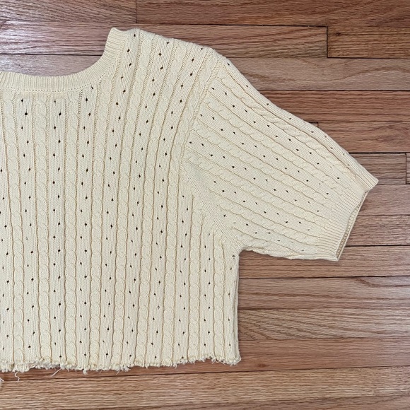TALBOTS Cropped Yellow Cardigan - Picture 9 of 9